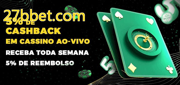 Promoções do cassino ao Vivo 27bbet.com